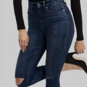 Rock & Republic High Rise Distressed Raw Hem jeans